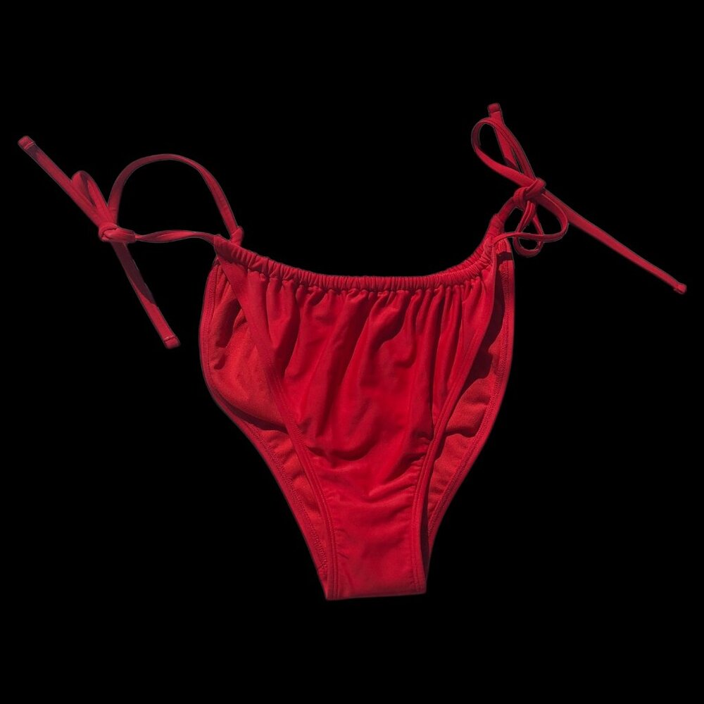 Wild Fable Women's Red Tie-Side Bikini Bottoms, XL